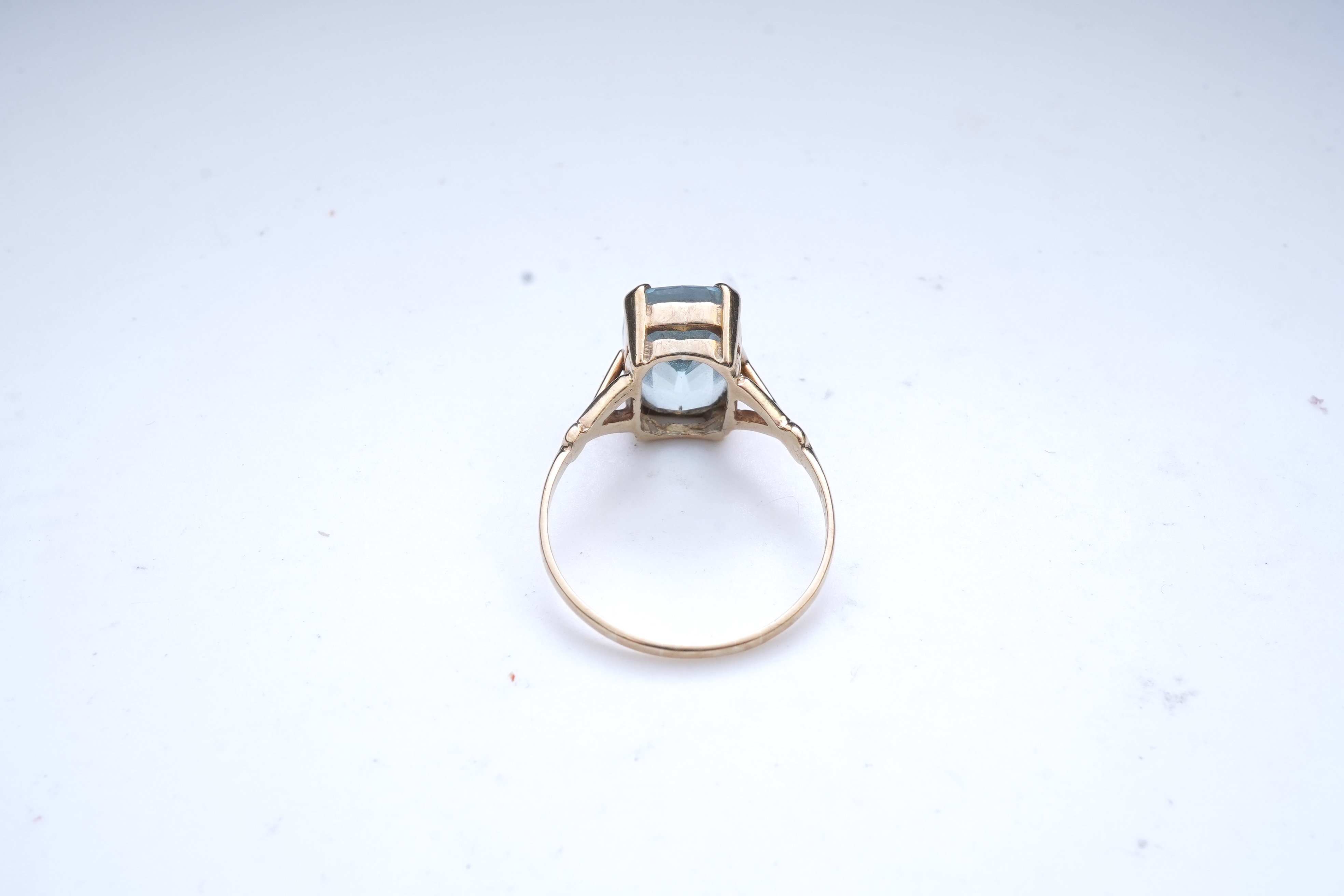 An aquamarine ring